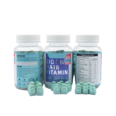 5000MCG Hair Growth Bear Gummies بدون گلوتن DL آلفا توکوفریل استات