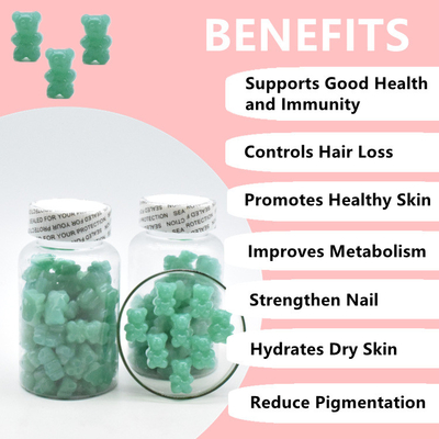 محصولات مراقبت سالم Gummies Bear مکمل های ویتامین بیوتین برای رشد مو