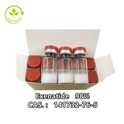 10 میلی گرم / بطری 1 گرم / بطری 10 بطری / جعبه 98٪ پودر Exenatide Cas 141732-76-5