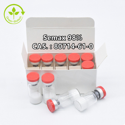 Cas 80714-61-0 98% Semax Powder L-Methionyl-L-A-Glutamyl Histidyl-L-Phenylalanyl-L-Prolyl Glycyl-L- Proline