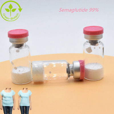 کمترین قیمت خالصیت بالا 98٪  سفید Semaglutide 5mg 10mg