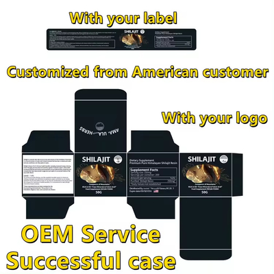 OEM برچسب خصوصی عمده فروشی 100٪ رزین شیلاجیت خالص اسید فولویک