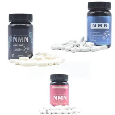 طول عمر 600mg مکمل Nmn خالص کپسول افزایش انرژی