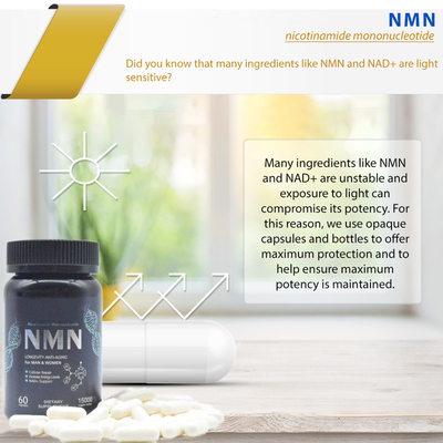 طول عمر 600mg مکمل Nmn خالص کپسول افزایش انرژی
