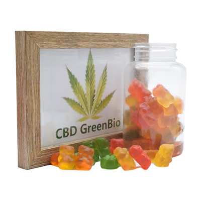 عصاره کنف GMP CBD Bear Gummy Mood بهبود ویتامین E ویتامین B