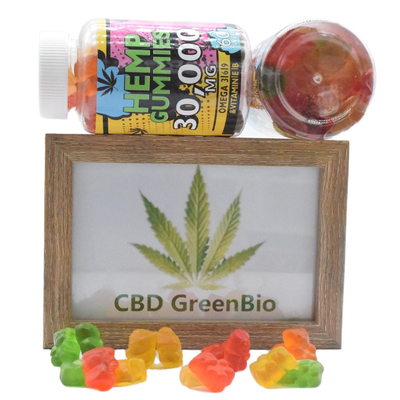 GMP COA 25 میلی گرم CBD صمغی کنف خوراکی شاهدانه ضد التهاب