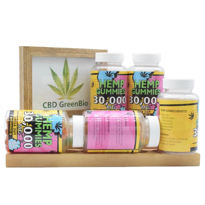 GMP COA 25 میلی گرم CBD صمغی کنف خوراکی شاهدانه ضد التهاب