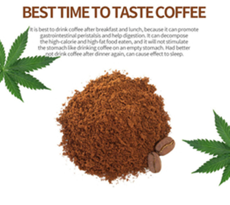 عصاره کنف پودر قهوه فوری CBD بدون گلوتن بدون GMO بدون THC