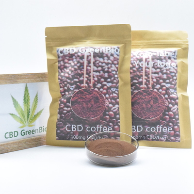 عصاره کنف پودر قهوه فوری CBD بدون گلوتن بدون GMO بدون THC