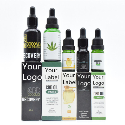OEM ODM با طیف وسیع CBD Oil THC Free for Healthy Care 500mg 1000mg