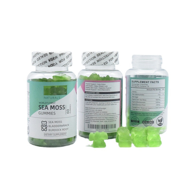 مکمل های ویتامین GMP بیوتین با محتوای بالا 1600 میلی گرم Sea Moss Gummy Bears درجه ممتاز
