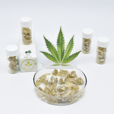 بطری شیشه ای خالص Cbd فرو ریختن ارگانیک موم کنف کاهش استرس