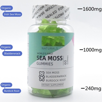 Skincare Organic Sea Moss Gummy Detox Weight Loss Weight Grade Premium
